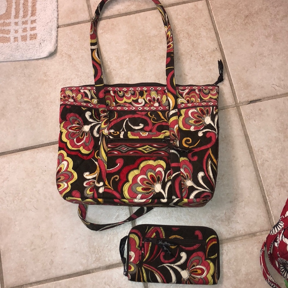 VERA BRADLEY BAG AND WALLET